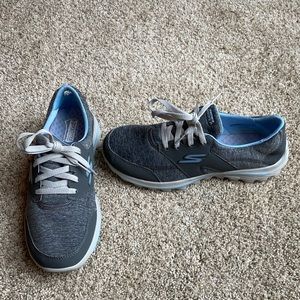 Skechers GOLF Go Walk 2 Backswing GREY/BLUE  Womens Golf Shoes Size 8.5